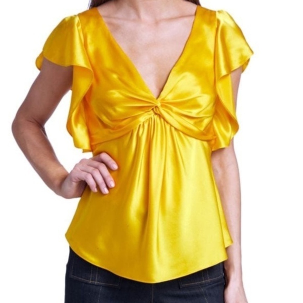 Cinq À Sept  - Pem‎ Silk Flutter Sleeve Blouse